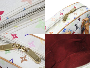 LOUIS VUITTON ルイヴィトン ハンドバッグ トゥルーヴィル モノグラム ホワイト マルチカラー M92663 ゴールド金具 中古 4b004163