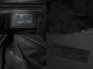 FENDI フェンディ ハンドバッグ 8BR004 マンマバケット ブラック キャンバス レザー ズッキーノ柄 ガンメタル金具 美品 中古 4b004166