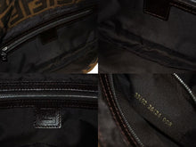 Load image into Gallery viewer, FENDI フェンディ ハンドバッグ マンマバケット ブラウン キャンバス レザー 26424 シルバー金具 美品 中古 4b004167