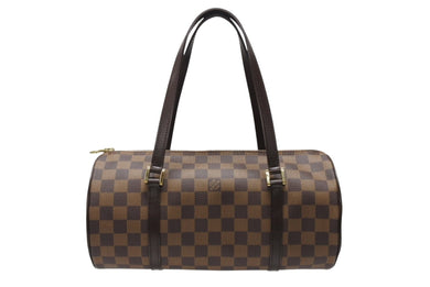 極美品 LOUIS VUITTON ルイヴィトン ハンドバッグ パピヨン30 ダミエキャンバス N51303 ブラウン ゴールド金具 中古 4b004178