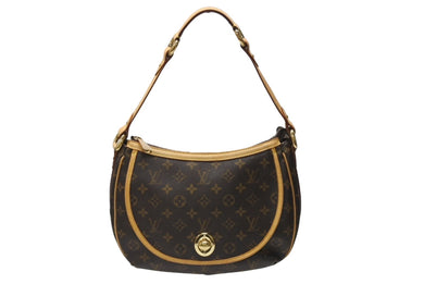 LOUIS VUITTON ルイヴィトン トゥラムPM ワンショルダーバッグ M40076 モノグラム PVC レザー ブラウン 廃盤 美品 中古 4b004179