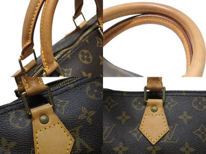 LOUIS VUITTON ルイヴィトン スピーディ30 ハンドバッグ M41526 モノグラムキャンバス ブラウン ゴールド金具 美品 中古 4b004184