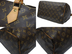 LOUIS VUITTON ルイヴィトン スピーディ30 ハンドバッグ M41526 モノグラムキャンバス ブラウン ゴールド金具 美品 中古 4b004184