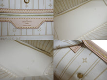 画像をギャラリービューアに読み込む, 極美品 LOUIS VUITTON ルイヴィトン ネヴァーフルMM トートバッグ N51107 ダミエアズールキャンバス ホワイト 中古 4b004187