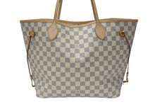画像をギャラリービューアに読み込む, 極美品 LOUIS VUITTON ルイヴィトン ネヴァーフルMM トートバッグ N51107 ダミエアズールキャンバス ホワイト 中古 4b004187