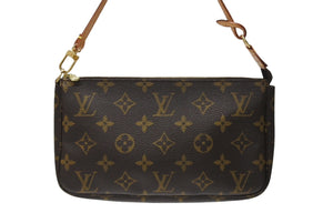 極美品 LOUIS VUITTON ルイヴィトン ポシェット アクセソワール アクセサリーポーチ M51980 モノグラム PVC レザー 中古 4b004189