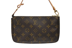 極美品 LOUIS VUITTON ルイヴィトン ポシェット アクセソワール アクセサリーポーチ M51980 モノグラム PVC レザー 中古 4b004189