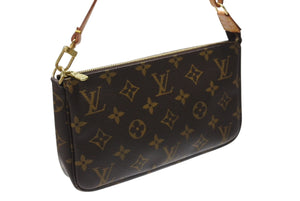 極美品 LOUIS VUITTON ルイヴィトン ポシェット アクセソワール アクセサリーポーチ M51980 モノグラム PVC レザー 中古 4b004189