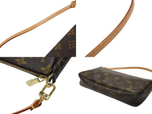 極美品 LOUIS VUITTON ルイヴィトン ポシェット アクセソワール アクセサリーポーチ M51980 モノグラム PVC レザー 中古 4b004189