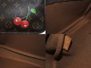 極美品 LOUIS VUITTON ルイヴィトン モノグラム チェリー ポシェットアクセソワール アクセサリーポーチ 村上隆 M95008 中古 4b004193