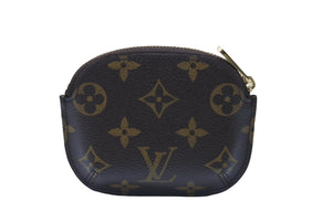 極美品 LOUIS VUITTON ルイヴィトン ポルトモネシリング コインケース 小銭入れ M60025 PVC ブラウン ゴールド金具 中古 4b004194