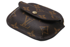 極美品 LOUIS VUITTON ルイヴィトン ポルトモネシリング コインケース 小銭入れ M60025 PVC ブラウン ゴールド金具 中古 4b004194