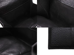 極美品 GUCCI グッチ 二つ折り財布 ウィック財布 エクリプス イタリア製 GGキャンバス ブラック シルバー金具 中古 4b004195 