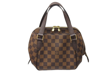 LOUIS VUITTON ルイヴィトン ベレムPM ハンドバッグ N51173 ダミエライン ダミエキャンバス ブラウン ゴールド金具 美品 中古 4b004202