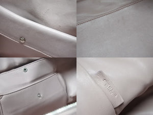 LOEWE ロエベ AMAZONA 36 アマソナ 36 ハンドバッグ レザー ダスティピンク エンボスロゴ シルバー金具 美品 中古 4b004203
