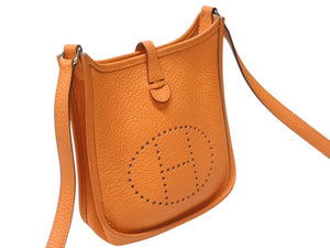 HERMES エルメス エブリンTPM トリヨンクレマンス オレンジ ショルダーバッグ □G 美品 中古 4b004208