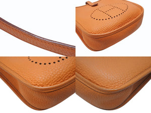 HERMES エルメス エブリンTPM トリヨンクレマンス オレンジ ショルダーバッグ □G 美品 中古 4b004208