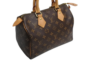 極美品 新型 LOUIS VUITTON ルイヴィトン ハンドバッグ スピーディ25 モノグラム M41109 ゴールド金具 中古 4b004209