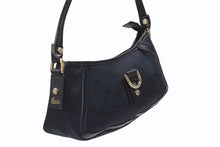 Load image into Gallery viewer, GUCCI グッチ アビー ワンショルダーバッグ セミショルダー ハンドバッグ 130939 GGキャンバス レザー ブラック 美品 中古 4b004216
