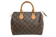 Load image into Gallery viewer, LOUIS VUITTON ルイヴィトン スピーディ25 ハンドバッグ M41109 モノグラム PVC レザー ゴールド金具 ブラウン 美品 中古 4b004218