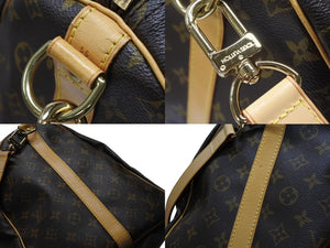 LOUIS VUITTON ルイヴィトン キーポル55 ボストンバッグ M41424 モノグラム PVC レザー ブラウン 美品 中古 4b004219