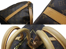 Load image into Gallery viewer, LOUIS VUITTON ルイヴィトン キーポル55 ボストンバッグ M41424 モノグラム PVC レザー ブラウン 美品 中古 4b004219