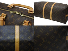 Load image into Gallery viewer, LOUIS VUITTON ルイヴィトン キーポル55 ボストンバッグ M41424 モノグラム PVC レザー ブラウン 美品 中古 4b004219