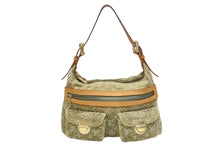 Load image into Gallery viewer, LOUIS VUITTON ルイヴィトン バギーPM ショルダーバッグ M95213 モノグラムデニム カーキ ゴールド 美品 中古 4b004221