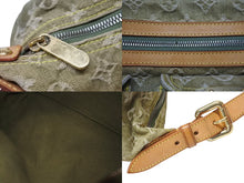 Load image into Gallery viewer, LOUIS VUITTON ルイヴィトン バギーPM ショルダーバッグ M95213 モノグラムデニム カーキ ゴールド 美品 中古 4b004221