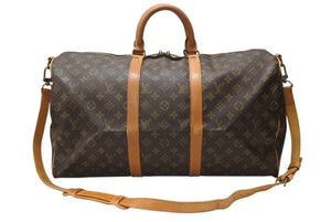 LOUIS VUITTON ルイ ヴィトン ボストンバッグ M41416 キーポルバンドリエール50 ブラウン モノグラムキャンバス 50 美品 中古 4b004222