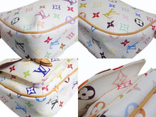 Load image into Gallery viewer, 極美品 LOUIS VUITTON ルイヴィトン 村上隆 ショルダーバッグ ロッジ PM M40053 ホワイト マルチカラー 中古 4b004223