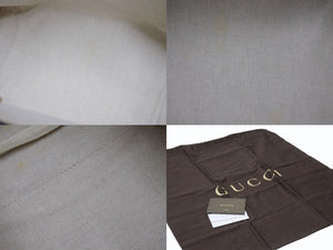 GUCCI グッチ トートバッグ GGキャンバス ポーチ付き247209 493075 レザー ベージュ ブラウン ゴールド金具 美品 中古 4b004227 
