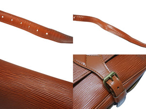 LOUIS VUITTON ルイヴィトン カルトシエールMM ショルダーバッグ M52243 エピレザー ブラウン ゴールド金具 美品 中古 4b004229