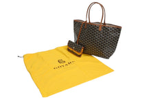 Load image into Gallery viewer, 新品未使用 GOYARD ゴヤール サンルイPM バッグ トートバッグ STLOUIPMLTY01CL01P ブラウン PVC レザー 中古 4b004234