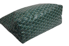 Load image into Gallery viewer, 新品未使用 GOYARD ゴヤール サンルイPM バッグ トートバッグ STLOUIPMLTY09CL09P PVC レザー ヘリンボーン グリーン 中古 4b004235