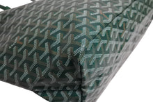 Load image into Gallery viewer, 新品未使用 GOYARD ゴヤール サンルイPM バッグ トートバッグ STLOUIPMLTY09CL09P PVC レザー ヘリンボーン グリーン 中古 4b004235