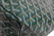 Load image into Gallery viewer, 新品未使用 GOYARD ゴヤール サンルイPM バッグ トートバッグ STLOUIPMLTY09CL09P PVC レザー ヘリンボーン グリーン 中古 4b004235