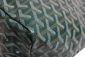 新品未使用 GOYARD ゴヤール サンルイPM バッグ トートバッグ STLOUIPMLTY09CL09P PVC レザー ヘリンボーン グリーン 中古 4b004235