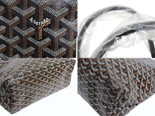 Load image into Gallery viewer, 新品未使用 GOYARD ゴヤール サンルイPM バッグ トートバッグ STLOUIPMLTY01CL01P ブラック PVC レザー 中古 4b004236