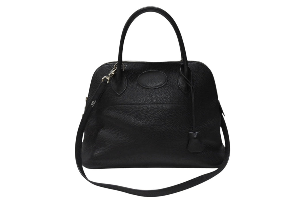 HERMES エルメス BOLIDE ボリード 31 2WAY バッグ トゴ ブラック シルバー金具 ☐I刻印 2005年製 美品 中古 4b004242