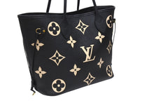 Load image into Gallery viewer, 極美品 LOUIS VUITTON ルイヴィトン トートバッグ M58907 モノグラムアンプラント ネヴァーフル MM ブラック 中古 4b004243