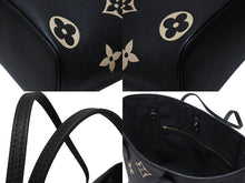 Load image into Gallery viewer, 極美品 LOUIS VUITTON ルイヴィトン トートバッグ M58907 モノグラムアンプラント ネヴァーフル MM ブラック 中古 4b004243