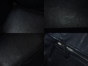 HERMES エルメス バーキン30 ハンドバッグ トゴ ネイビー シルバー金具 T刻印 美品 中古 4b004250