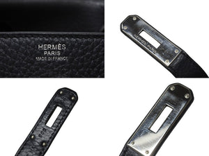 HERMES エルメス バーキン30 ハンドバッグ トゴ ネイビー シルバー金具 T刻印 美品 中古 4b004250