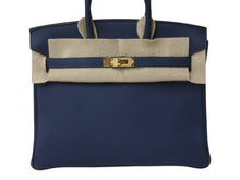 Load image into Gallery viewer, 新品未使用 HERMES エルメス ハンドバッグ B刻印 バーキン25 ブルードプリュス ゴールド金具トゴ 中古 4b004251
