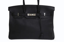 Load image into Gallery viewer, 極美品 HERMES エルメス BIRKIN バーキン35 ブラック ゴールド金具 トリヨンクレマンス ハンドバッグ □N刻印 中古 4b000219