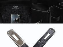 Load image into Gallery viewer, 極美品 HERMES エルメス BIRKIN バーキン35 ブラック ゴールド金具 トリヨンクレマンス ハンドバッグ □N刻印 中古 4b000219