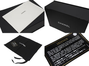 極美品 CHANEL シャネル ボーイシャネル シェブロン Vステッチ チェーン ショルダーバッグ 28番台 キャビアスキン ココマーク ブラック ゴールド金具 中古 4b004256