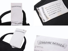 画像をギャラリービューアに読み込む, CHROME HEARTS 廃盤 クロムハーツ マスク セメタリークロス ブラックコットンレザー 美品 中古 4b004271 