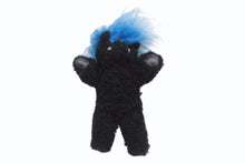 画像をギャラリービューアに読み込む, CHROME HEARTS クロムハーツ TEDDY BEAR テディベア キーリングチャーム クロスボール シルバ−925 ブラック ブルー 美品 中古 4b004274 